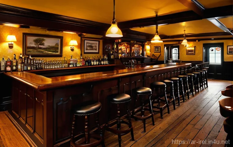 아일랜드 펍 문화와 술자리 예절 - Here are three detailed image prompts in English, inspired by the provided text about Irish pubs: 아일랜드 펍 문화와 술자리 예절 - Here are three detailed image prompts in English, inspired by the provided text about Irish pubs: