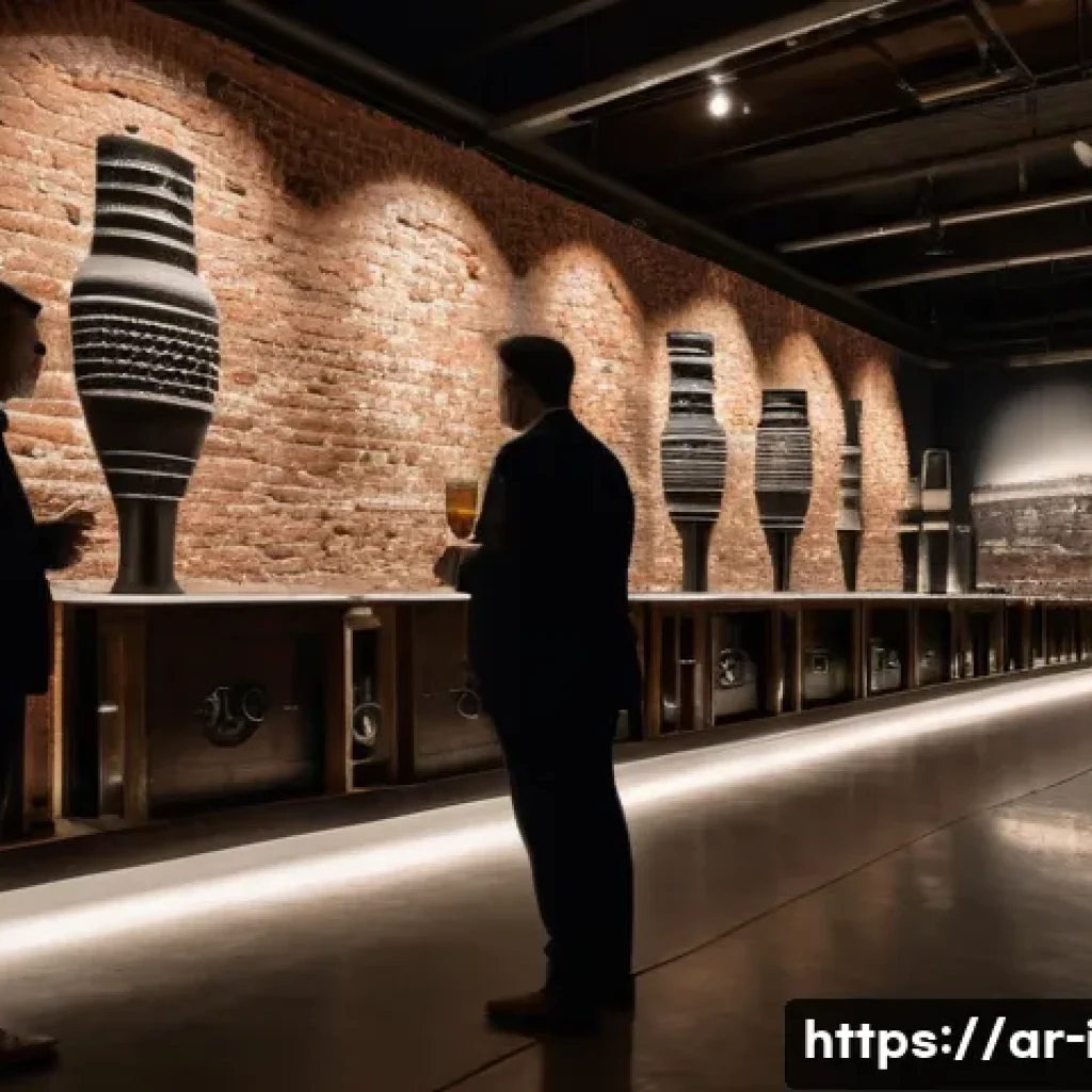 기네스 맥주 박물관 탐방 - **Prompt:** A visually rich, cinematic shot inside the historic section of the Guinness Storehouse, ...