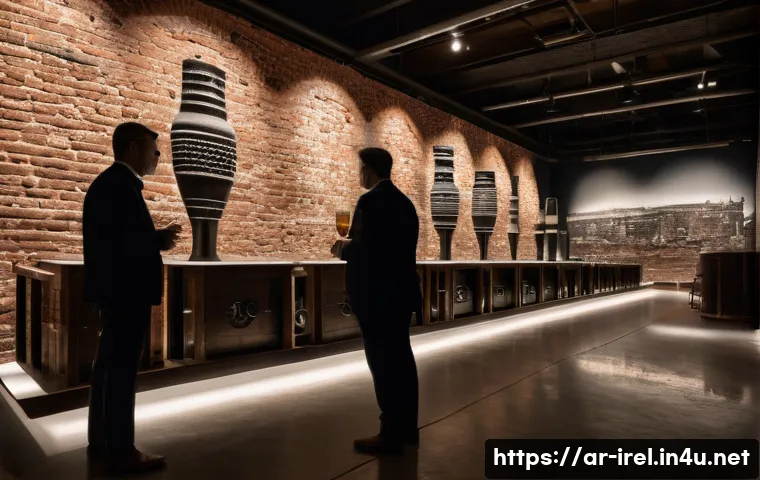 기네스 맥주 박물관 탐방 - **Prompt:** A visually rich, cinematic shot inside the historic section of the Guinness Storehouse, ...